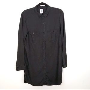 H&M Ladies Black Button Up Blouse 12